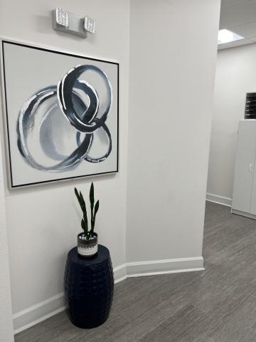 plant and painting